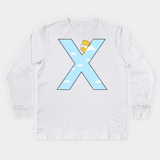 Simpsons letter Kids Long Sleeve T-Shirt